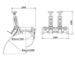 Sistema de abrazadera de silla para tubería diagrama