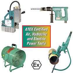 ATEX certificó las herramientas eléctricas de aire, hidráulicas y eléctricas