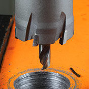 Carbide tipped hole saw for metalworking