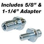 Incluye adaptadores de 5/8 "y 1-1 / 4"