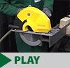 dry cutting pneumatic circular saws demonstration