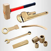 Non-sparking brass safety hand tools
