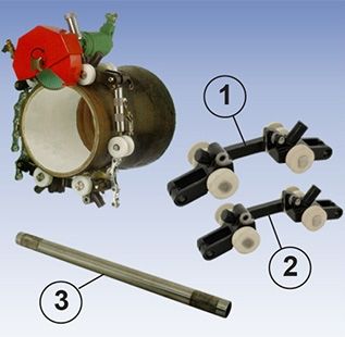 Guide carriage for pipe cutting machine