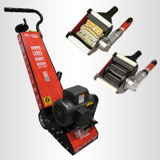 Concrete and metal scarifiers