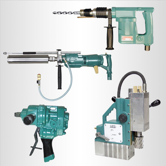 Specialty pneumatic drills for steel, concrete, wood and more