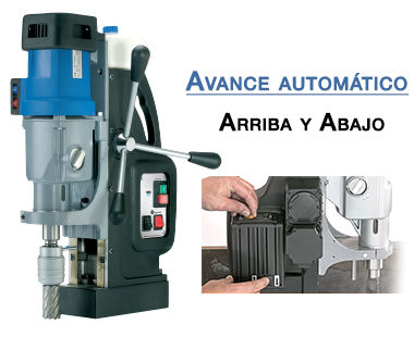 Taladro magnético portátil MAB 825 V con avance automático