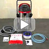 Demonstration of water recycling vacuum that collects slurry and debris