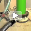 Demonstration of core drill and water recycling vacuum that collects slurry and debris