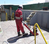 Trelawny Deck crawler descaling transport ship deck