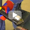JP901 air saw cutting fiberglass car body panel