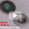 Comparison of low-sparking disc and flap disc on SS400 structural steel