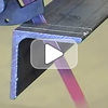 PL905 air saw cutting angle iron