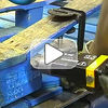 PL905 air saw cutting wooden pallets for repair