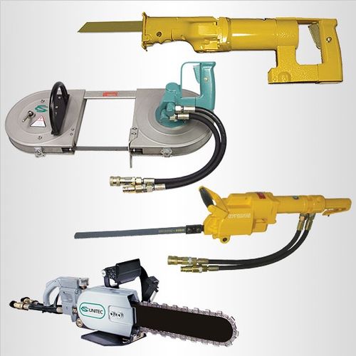 Specialty hydraulic saws - chain saws, reciprocating saws, band saws and more