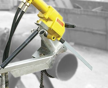 Self-feeding Pipe Clamp for Electric & Hydraulic Saws 