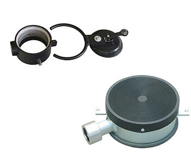 Water suction rings for drills