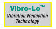 La tecnología Vibro-Lo ™ funciona con 7 veces menos vibración que los modelos estándar